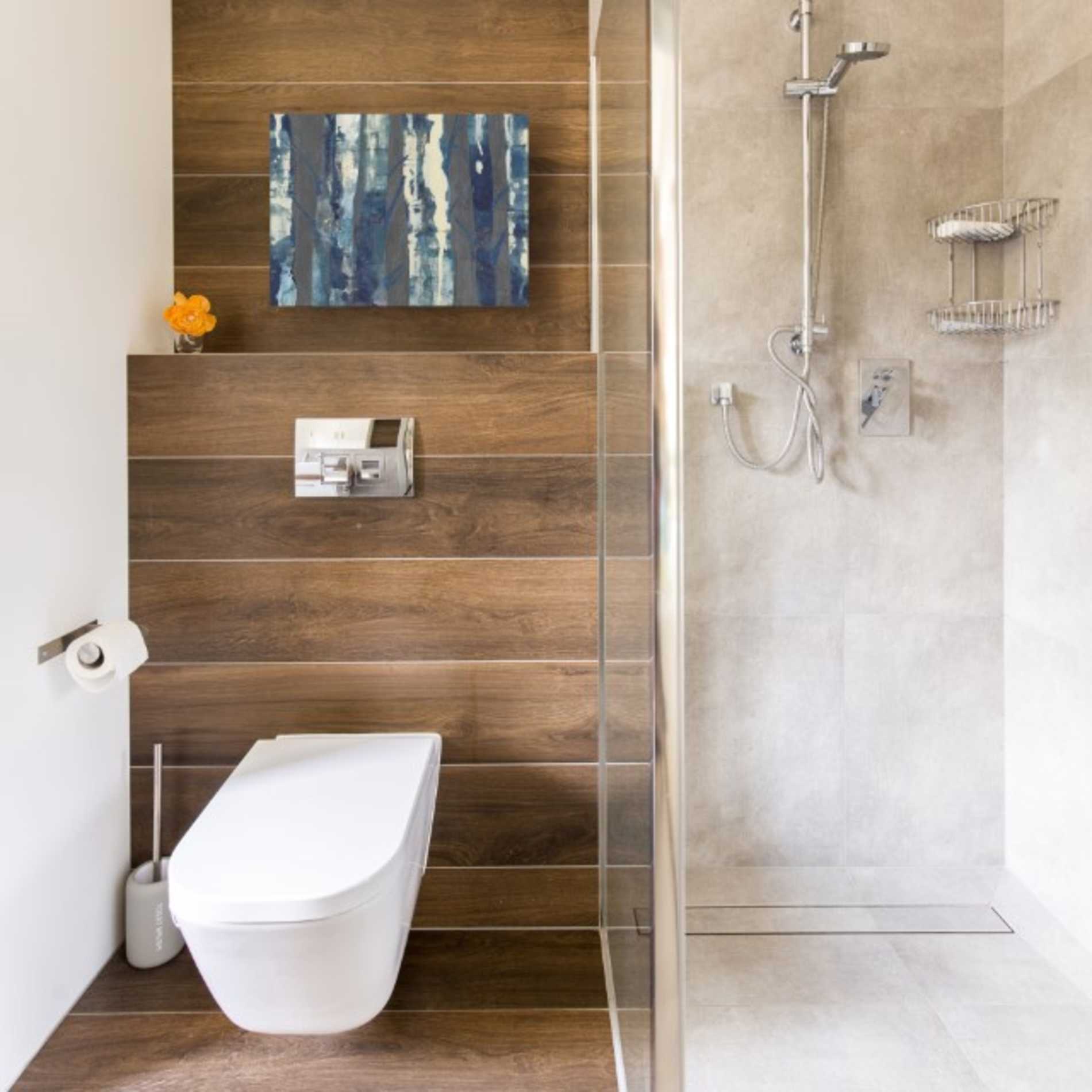 'Deep Woods III Indigo on Gray' by Albena Hristova, Canvas Wall Art,16 x 12