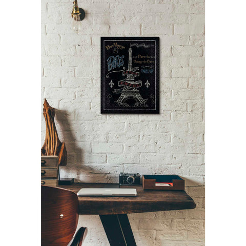 Image of 'Travel to Paris I' by Daphne Brissonet, Canvas Wall Art,12 x 16