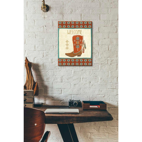 Image of 'Southwest at Heart IV FLAG' by Veronique Charron, Canvas Wall Art,12 x 16