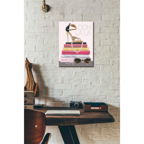 Image of 'Paris Style I Gold and Black' by Marco Fabiano, Canvas Wall Art,12 x 16