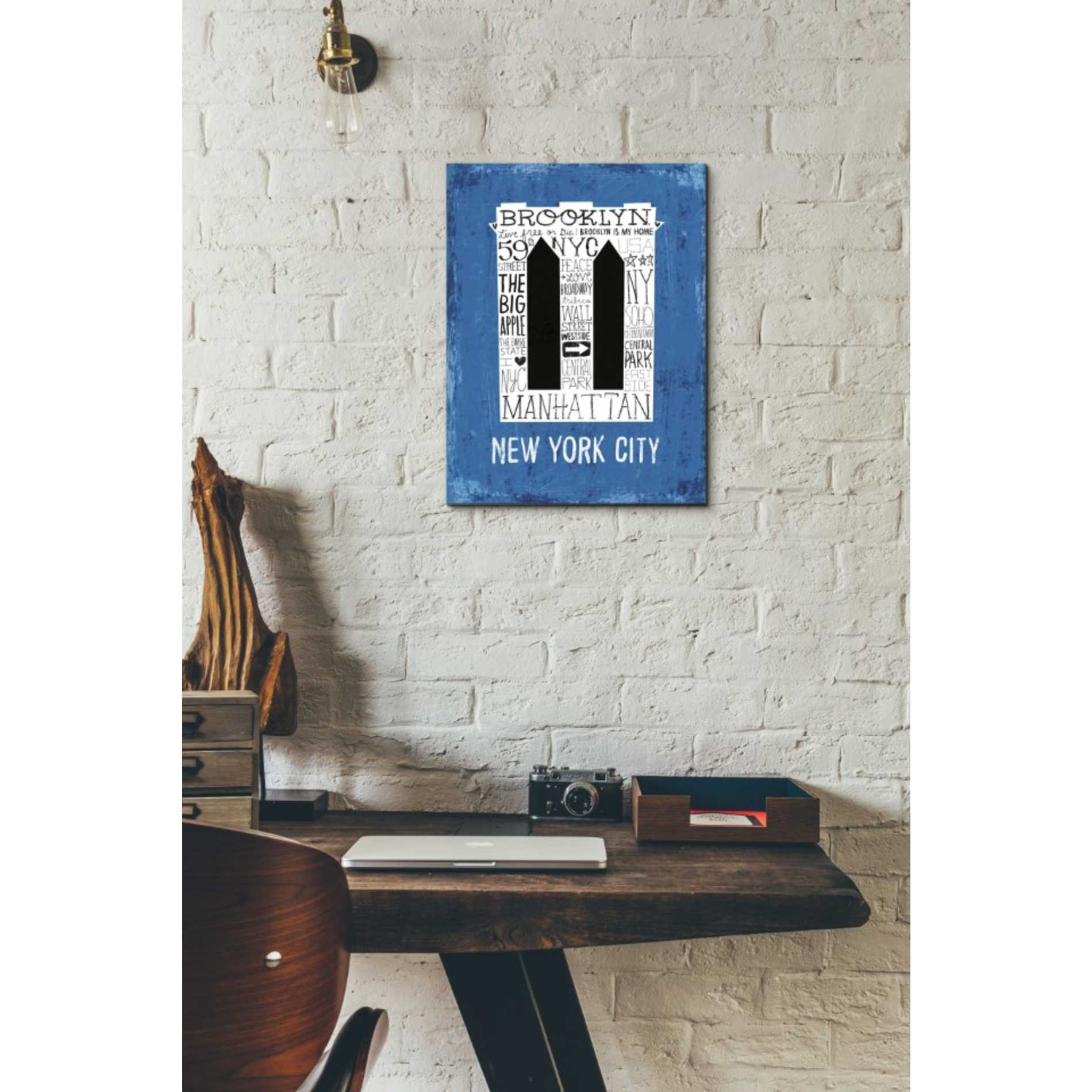 'Iconic NYC V' by Michael Mullan, Canvas Wall Art,12 x 16