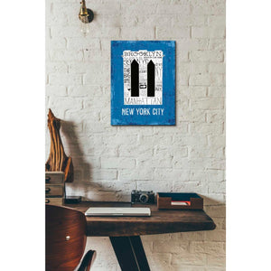 'Iconic NYC V' by Michael Mullan, Canvas Wall Art,12 x 16