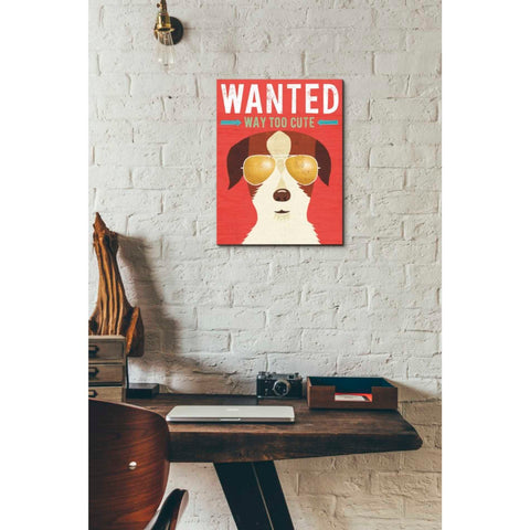 Image of 'Beach Bums Terrier I Wanted' by Michael Mullan, Canvas Wall Art,12 x 16