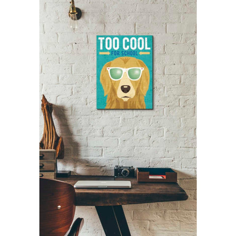 Image of 'Beach Bums Golden I Cool' by Michael Mullan, Canvas Wall Art,12 x 16