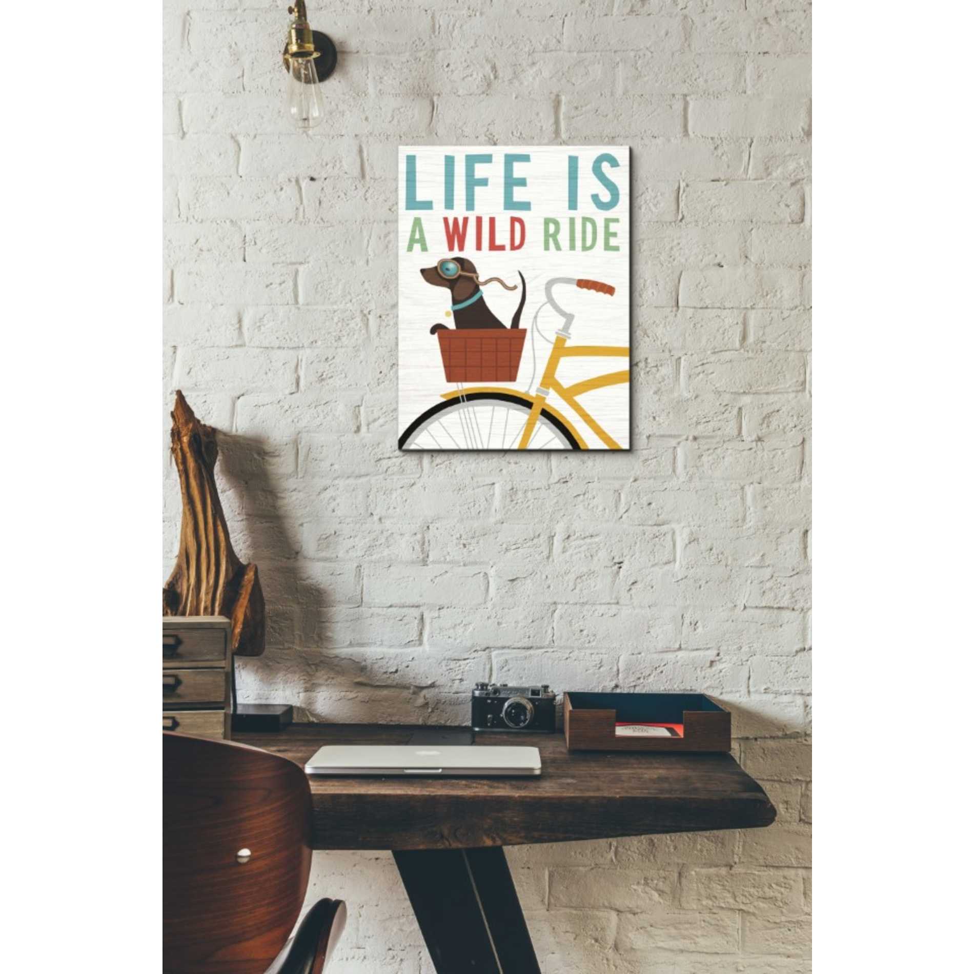 'Beach Bums Dachshund Bicycle I Life' by Michael Mullan, Canvas Wall Art,12 x 16
