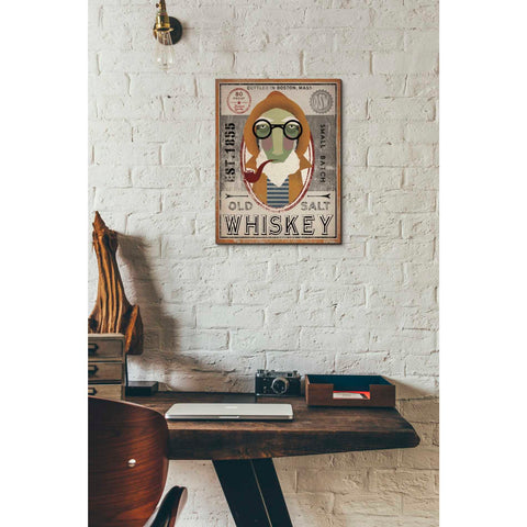 Image of 'Fisherman II Old Salt Whiskey' by Ryan Fowler, Canvas Wall Art,12 x 16