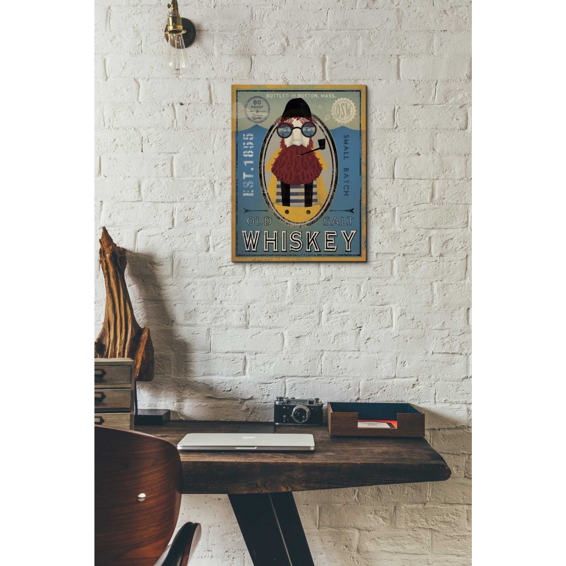 'Fisherman IV Old Salt Whiskey' by Ryan Fowler, Canvas Wall Art,12 x 16