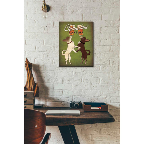 Image of 'Double Chihuahua v2' by Ryan Fowler, Canvas Wall Art,12 x 16