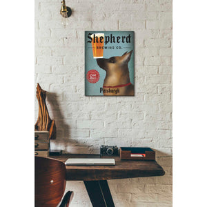 'German Shepherd Brewing Co Pittsburgh Black' by Ryan Fowler, Canvas Wall Art,12 x 16