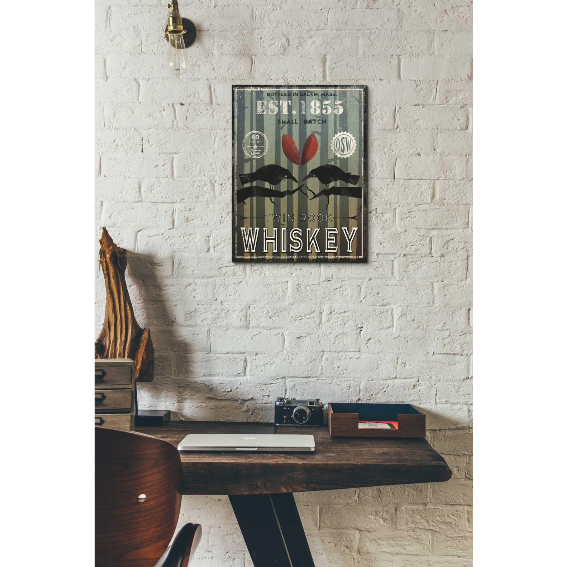 'Old Salt Whiskey Love Birds' by Ryan Fowler, Canvas Wall Art,12 x 16