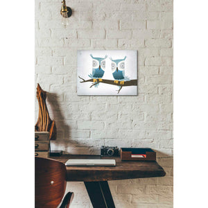 'Tan Owls Bright' by Ryan Fowler, Canvas Wall Art,12 x 16