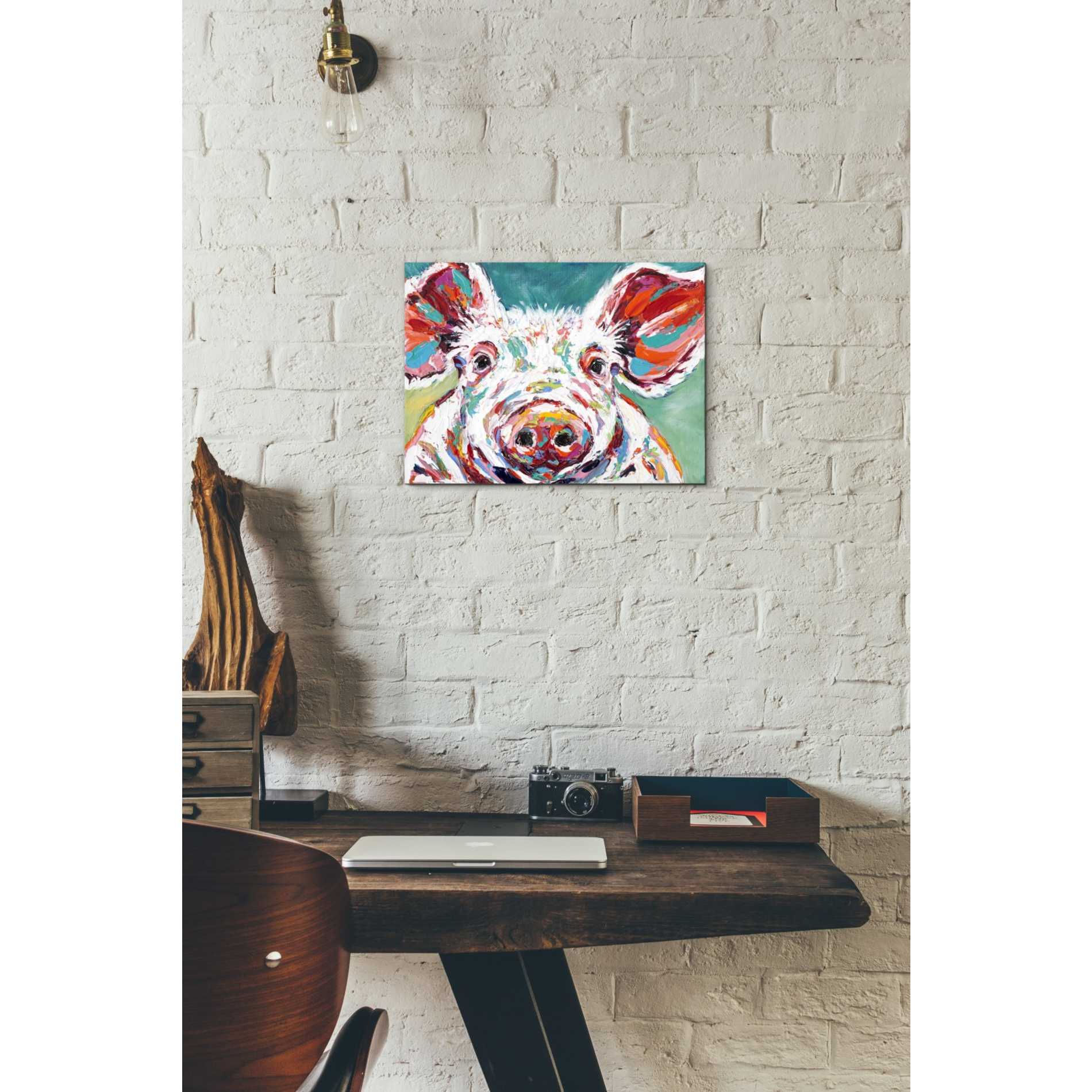 'Piggy II' by Carolee Vitaletti Canvas Wall Art,16 x 12