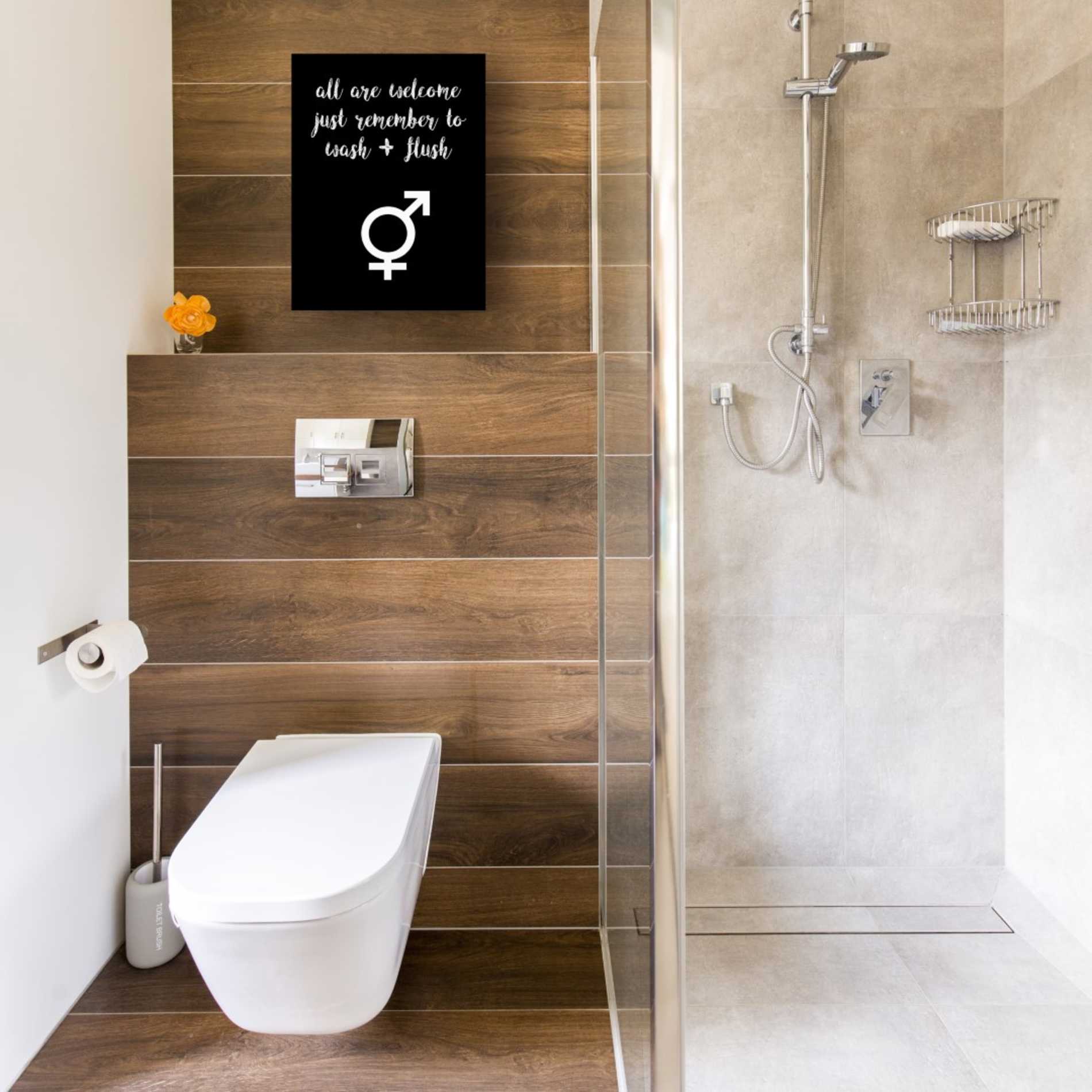 'Human Bathroom III' by Jarman Fagalde Giclee Canvas Wall Art