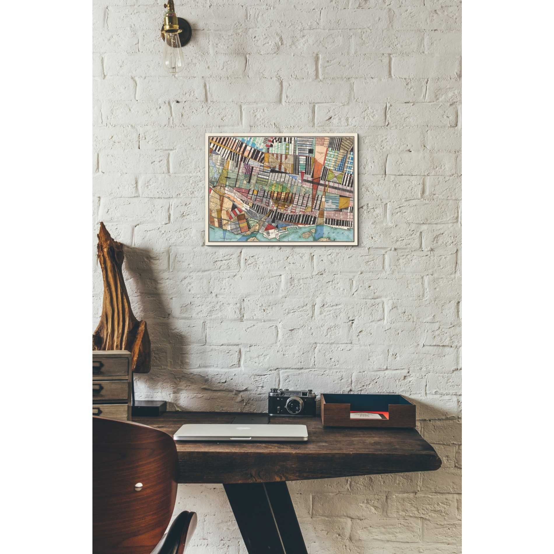'Modern Map of Montreal' by Nikki Galapon Giclee Canvas Wall Art