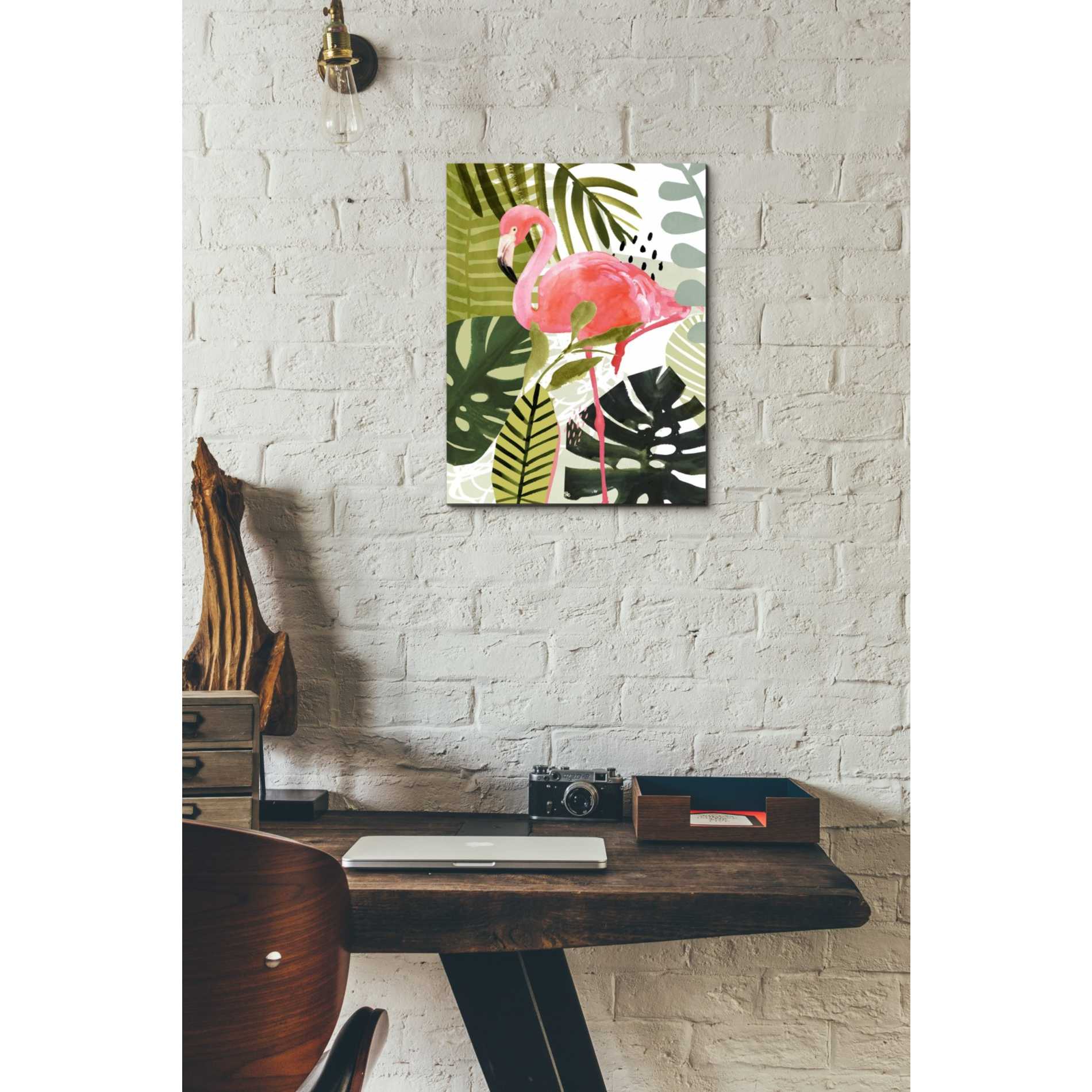 'Flamingo Forest I' by Victoria Borges Canvas Wall Art,12 x 16