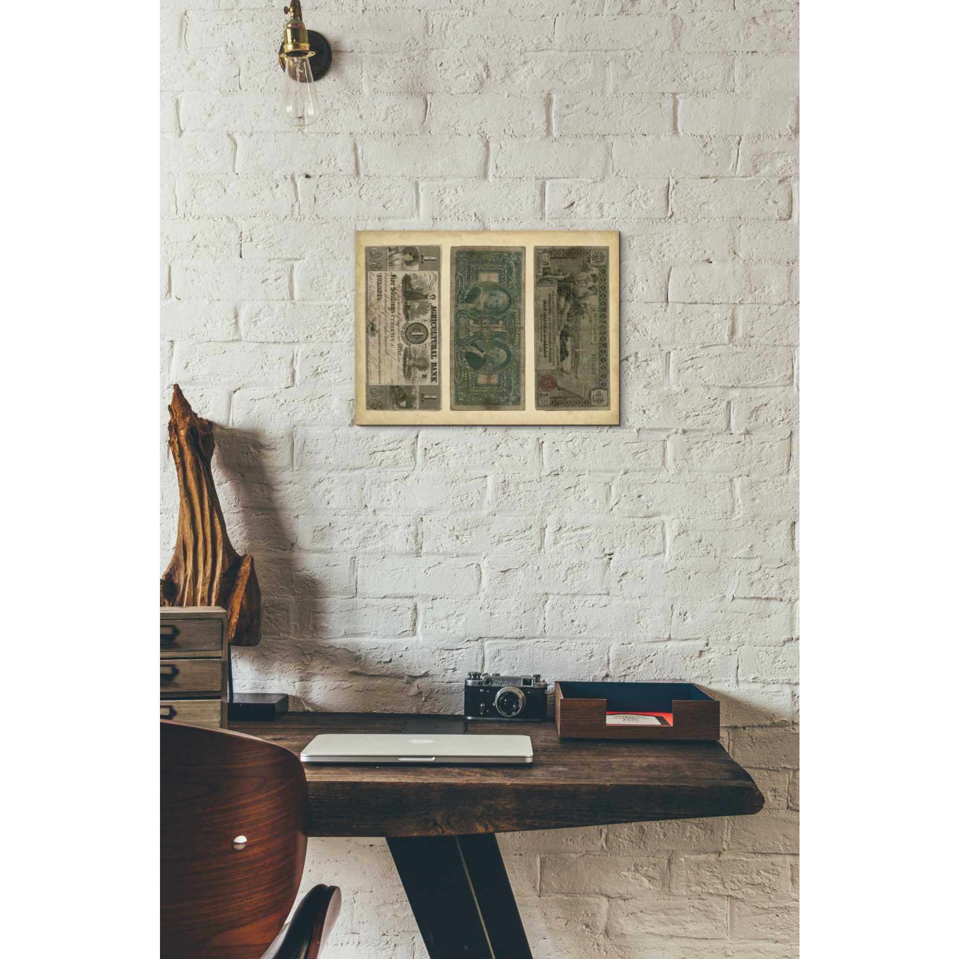'Antique Currency V' by Vision Studio Giclee Canvas Wall Art