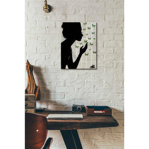 'Simplicity Green' by Loui Jover, Canvas Wall Art,12 x 16