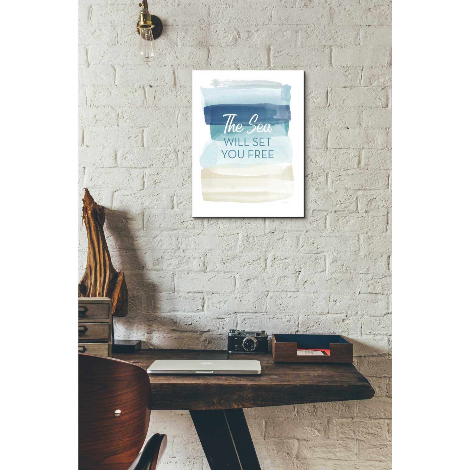 'Sea Will Set You Free' by Linda Woods, Canvas Wall Art,12 x 16