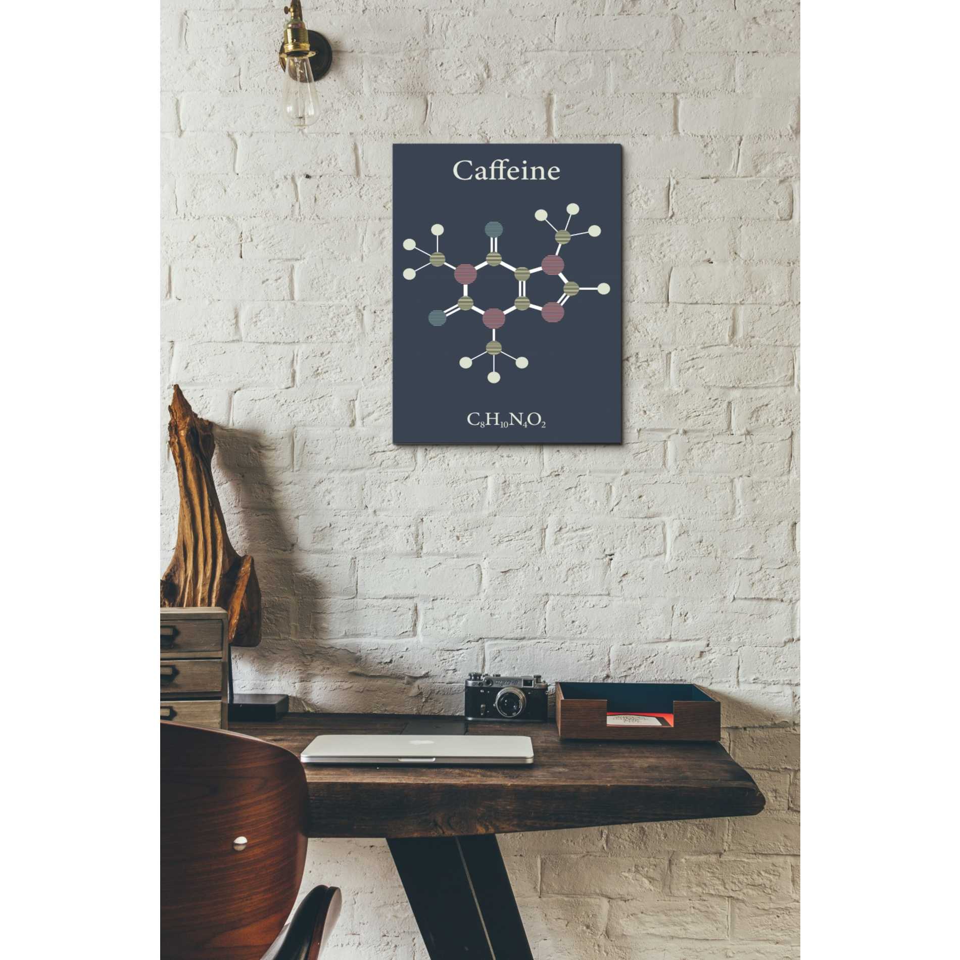 'Caffeine Molecule' Canvas Wall Art,12 x 16