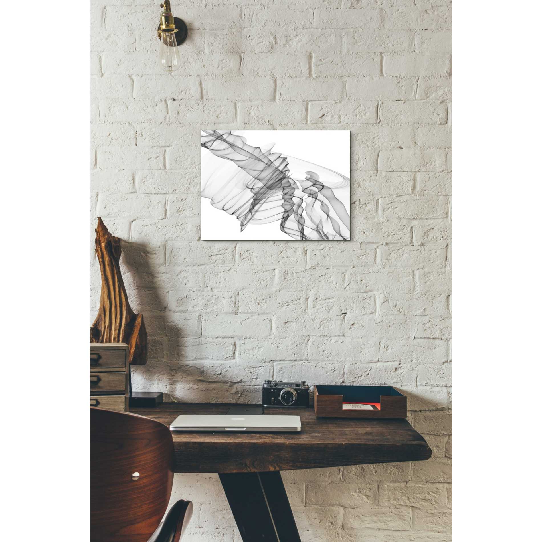 'Abstract Black and White 19-22-36' by Irena Orlov, Canvas Wall Art,16 x 12