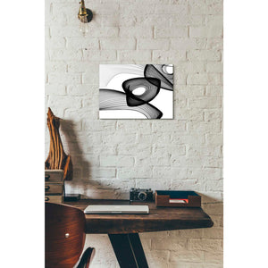 'Abstract Black and White 22-16' by Irena Orlov, Canvas Wall Art,16 x 12
