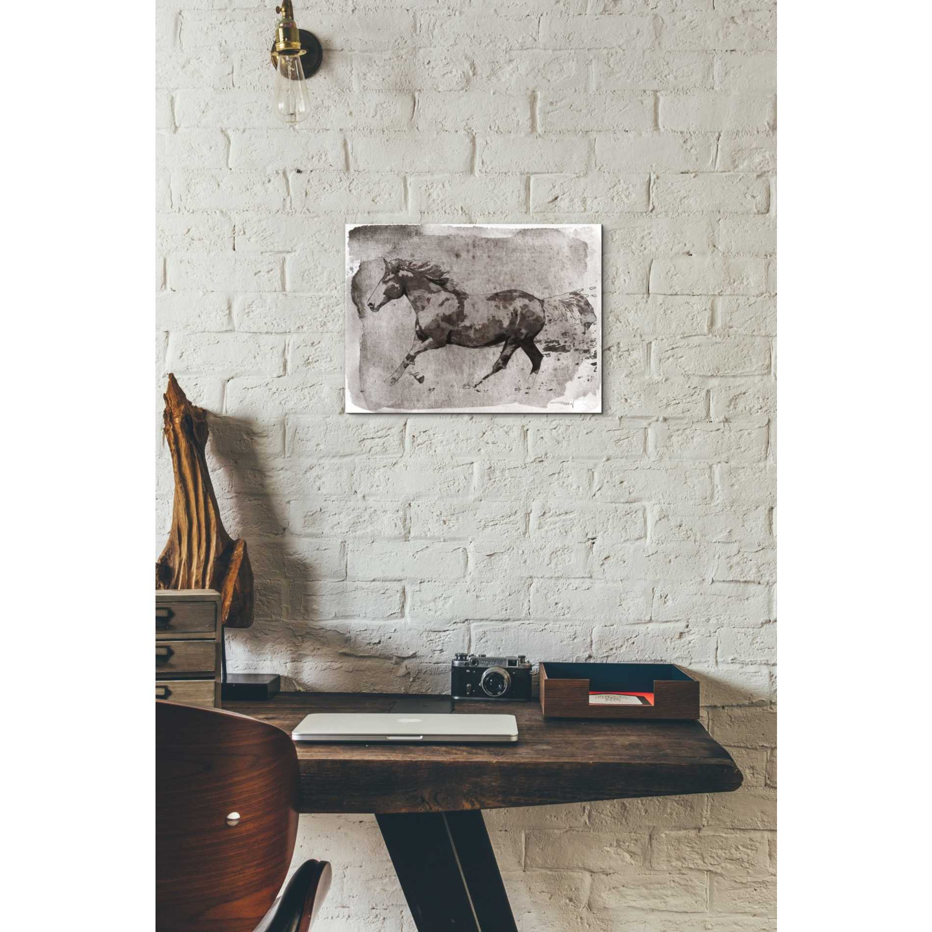 'Brown Horse Running' by Irena Orlov, Canvas Wall Art,16 x 12