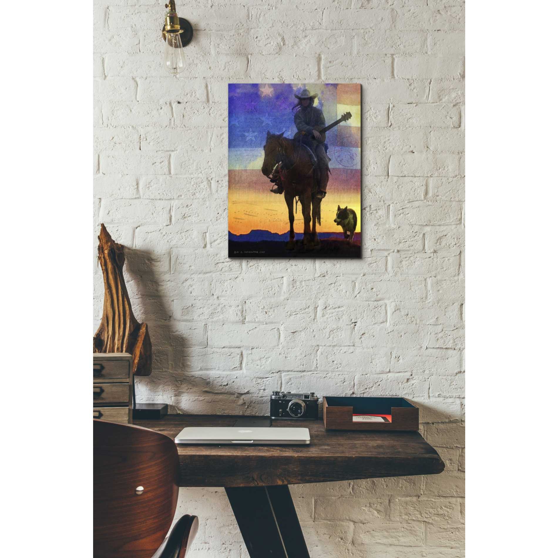 'American Cowgirl' by Chris Vest, Giclee Canvas Wall Art