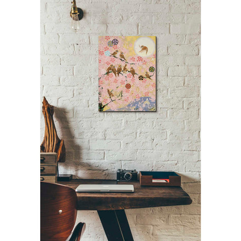 Image of 'Jolly Sparrows' by Zigen Tanabe, Giclee Canvas Wall Art