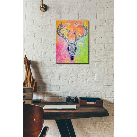 Image of 'Skull and Bird' by Surma and Guillen, Canvas Wall Art,12 x 16