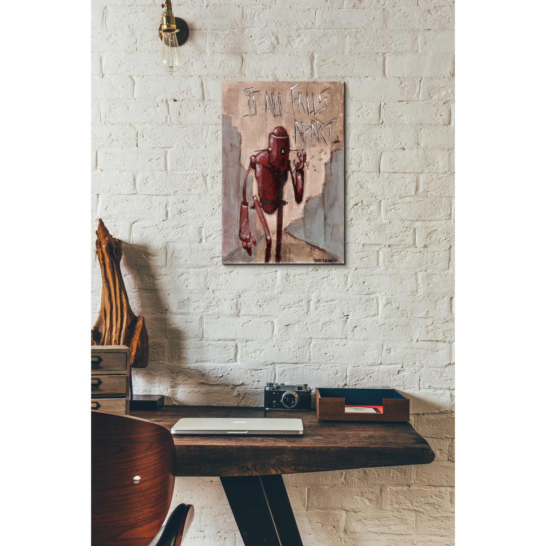 'It All Falls Apart' by Craig Snodgrass, Canvas Wall Art,12 x 16