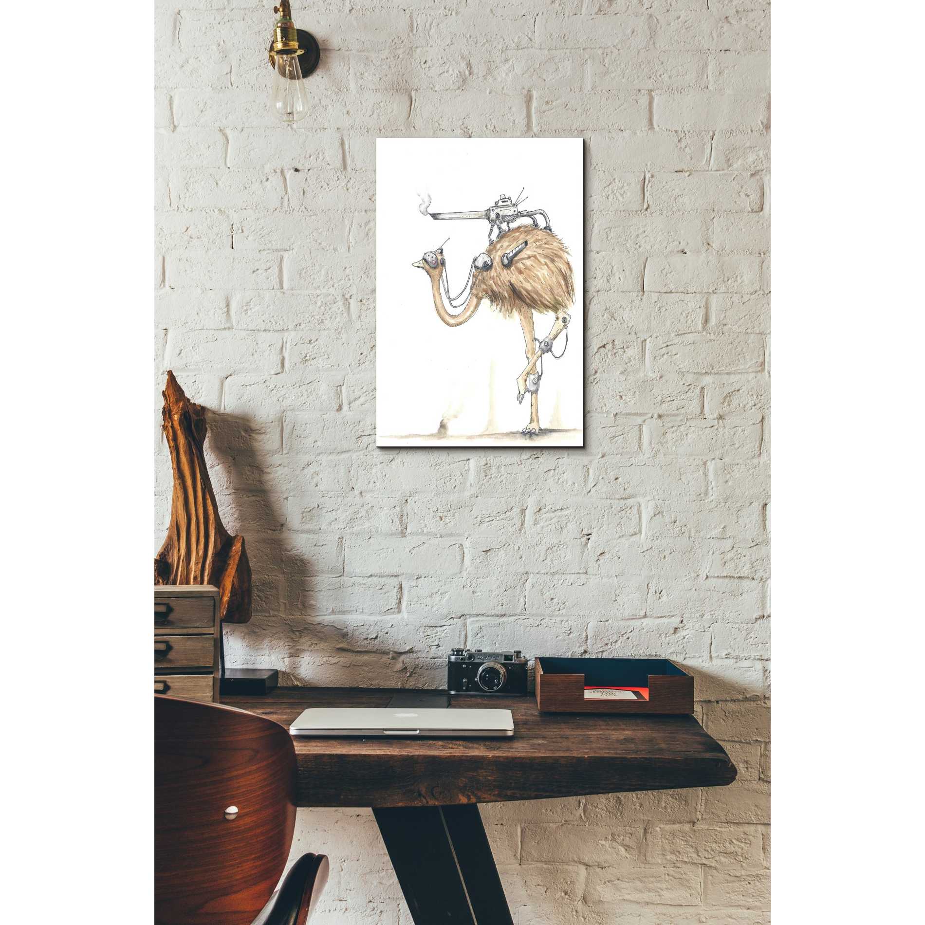 'War Emu' by Craig Snodgrass, Canvas Wall Art,12 x 16