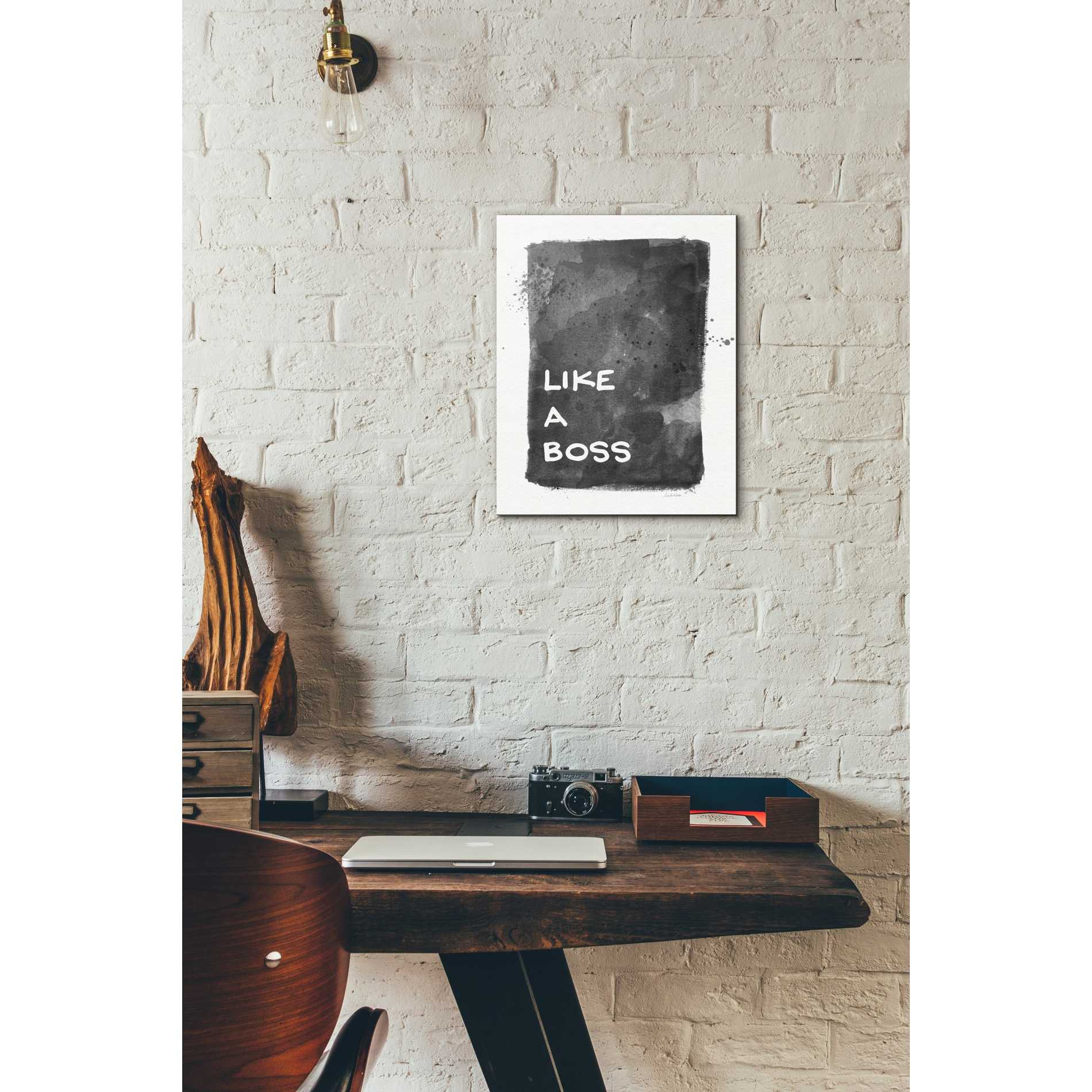 'Like A Boss' by Linda Woods, Canvas Wall Art,12 x 16