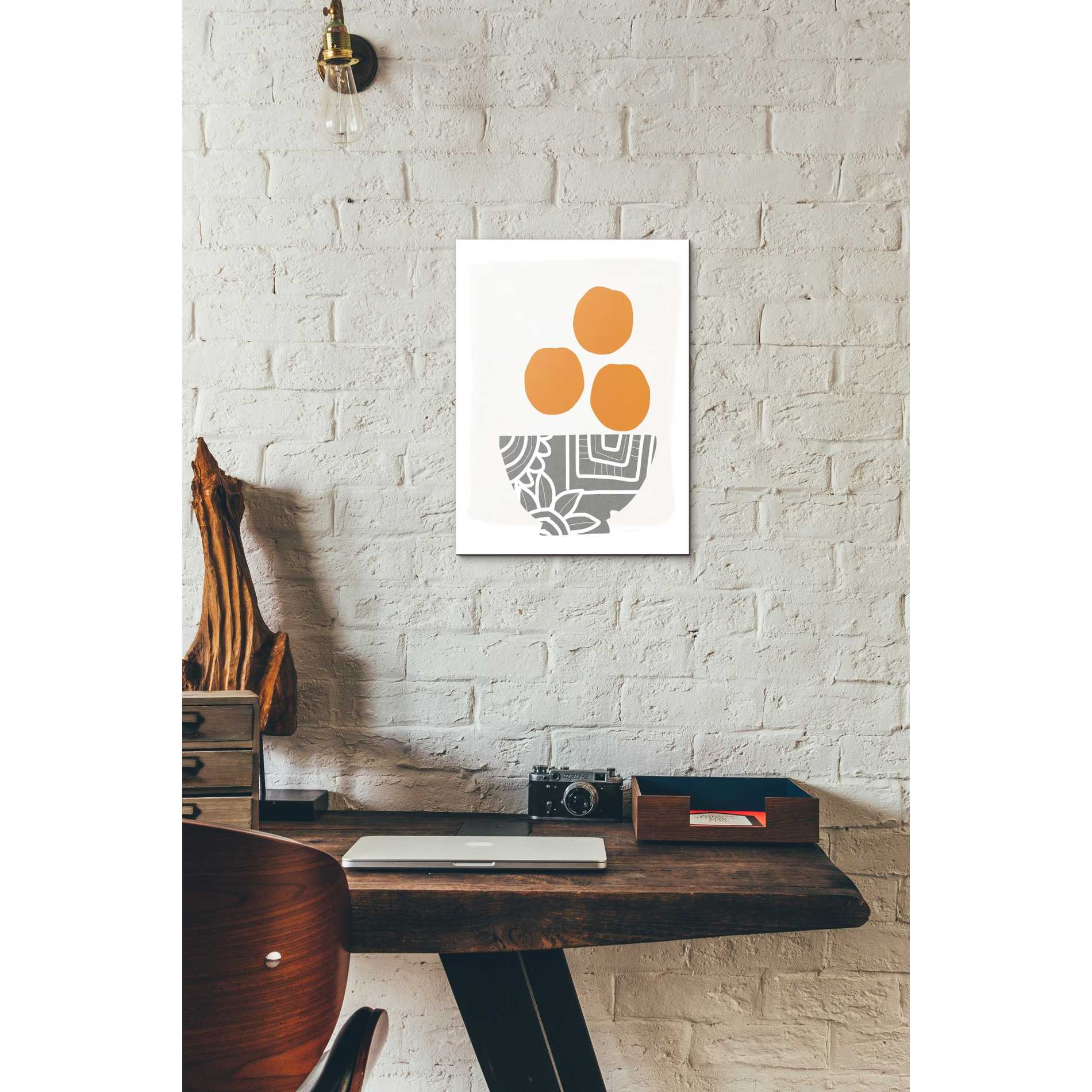 'Bowl of Oranges' by Linda Woods, Canvas Wall Art,12 x 16