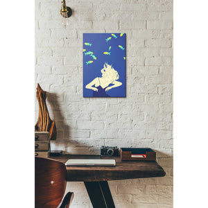 'Deep Blue' by Sai Tamiya, Canvas Wall Art,12 x 18