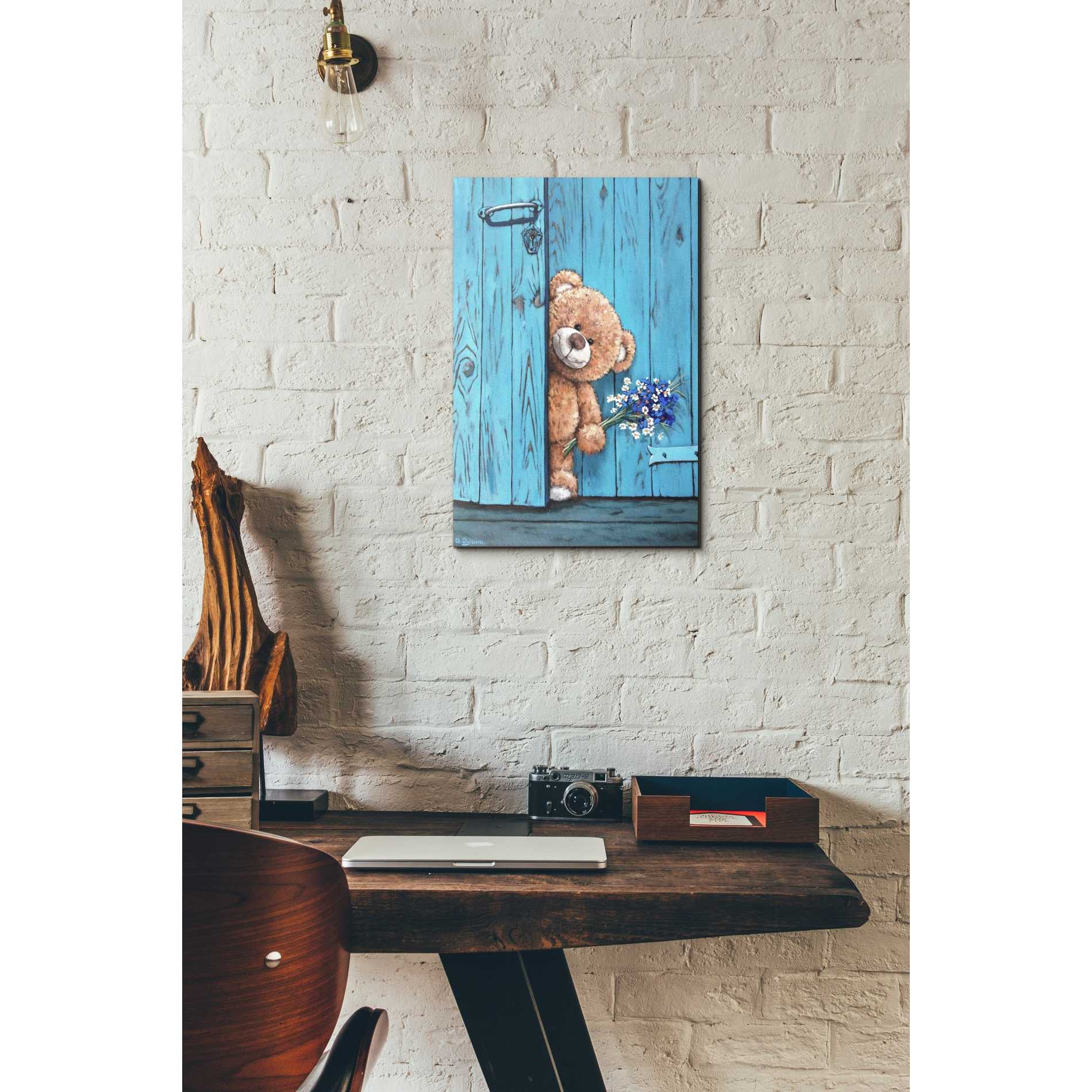 'Visitor' by Alexander Gunin, Canvas Wall Art,12 x 18