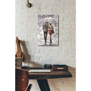 'Under The Umbrella' by Alexander Gunin, Canvas Wall Art,12 x 18