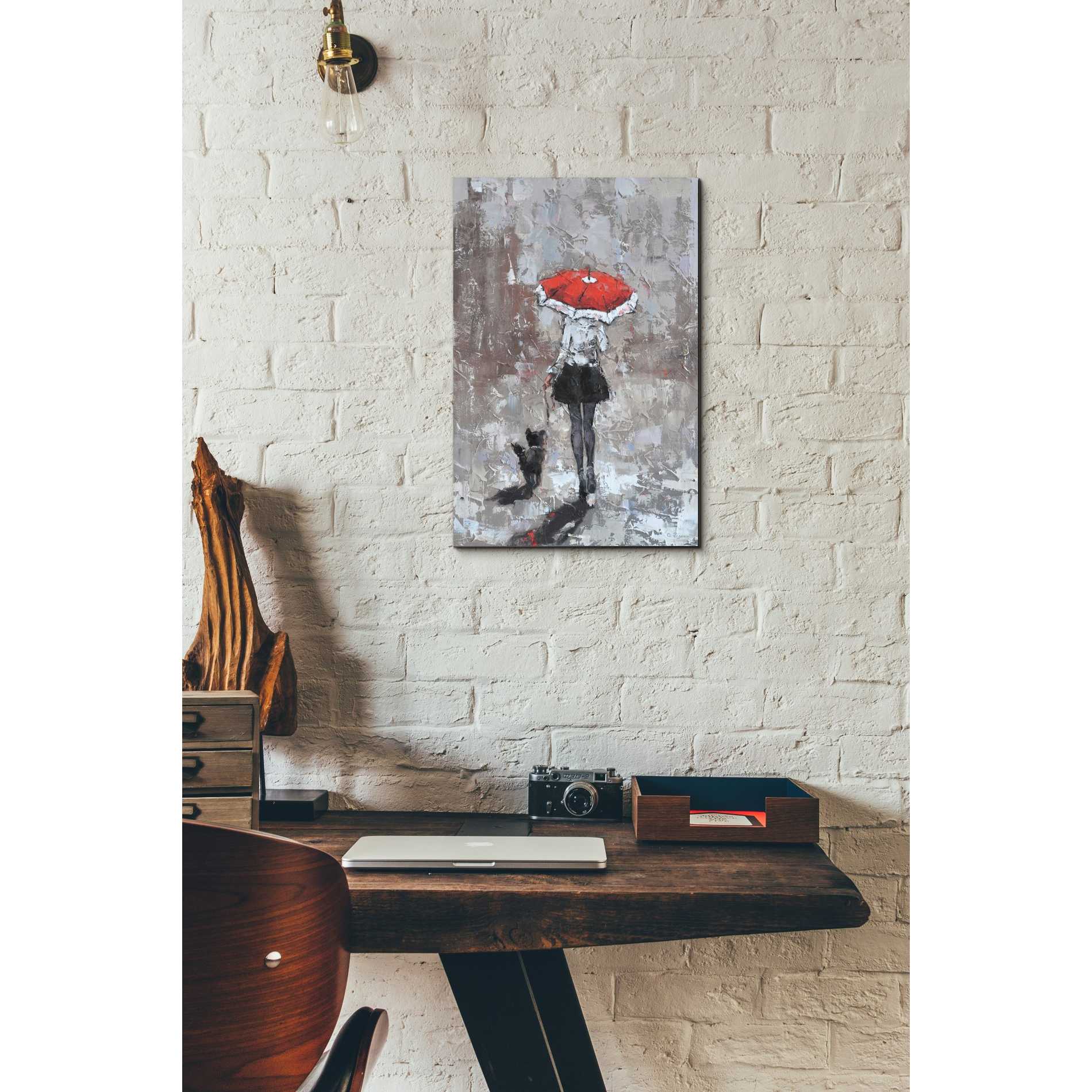 'An Urban Autumn' by Alexander Gunin, Canvas Wall Art,12 x 18