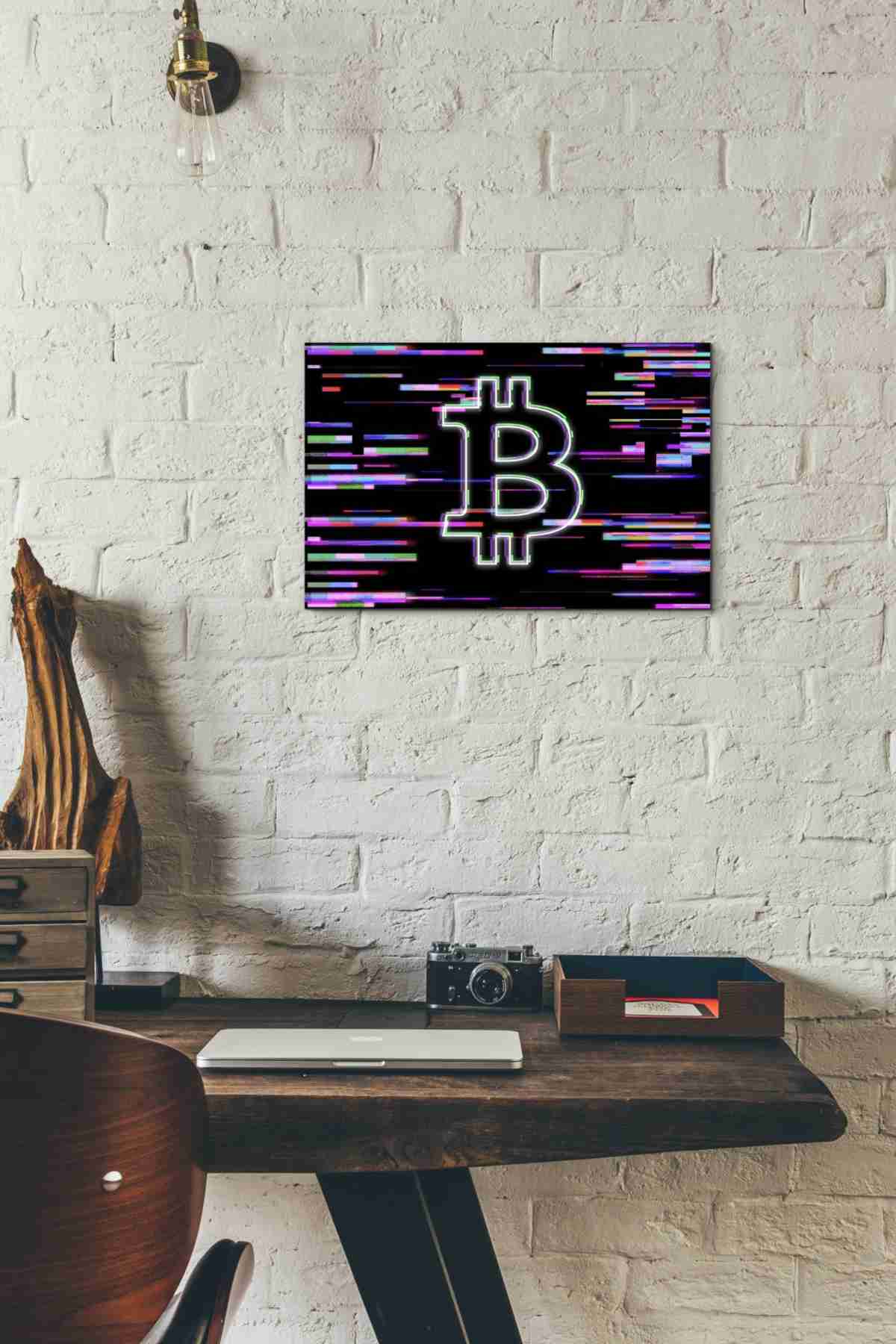 'Bitcoin Life' Canvas Wall Art,12x18
