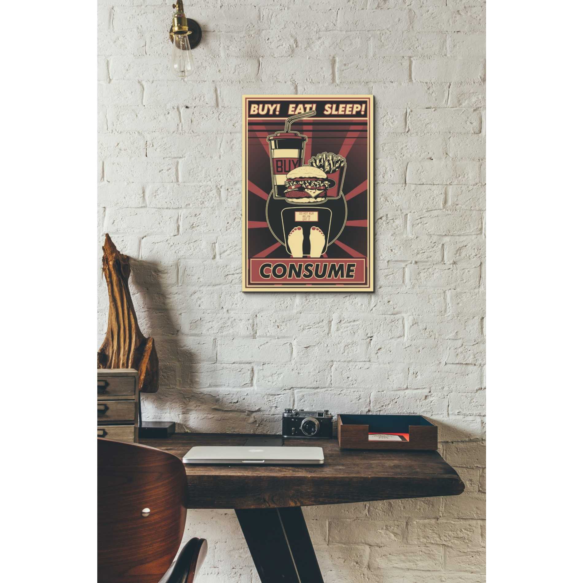 'Consume' Canvas Wall Art,12 x 18