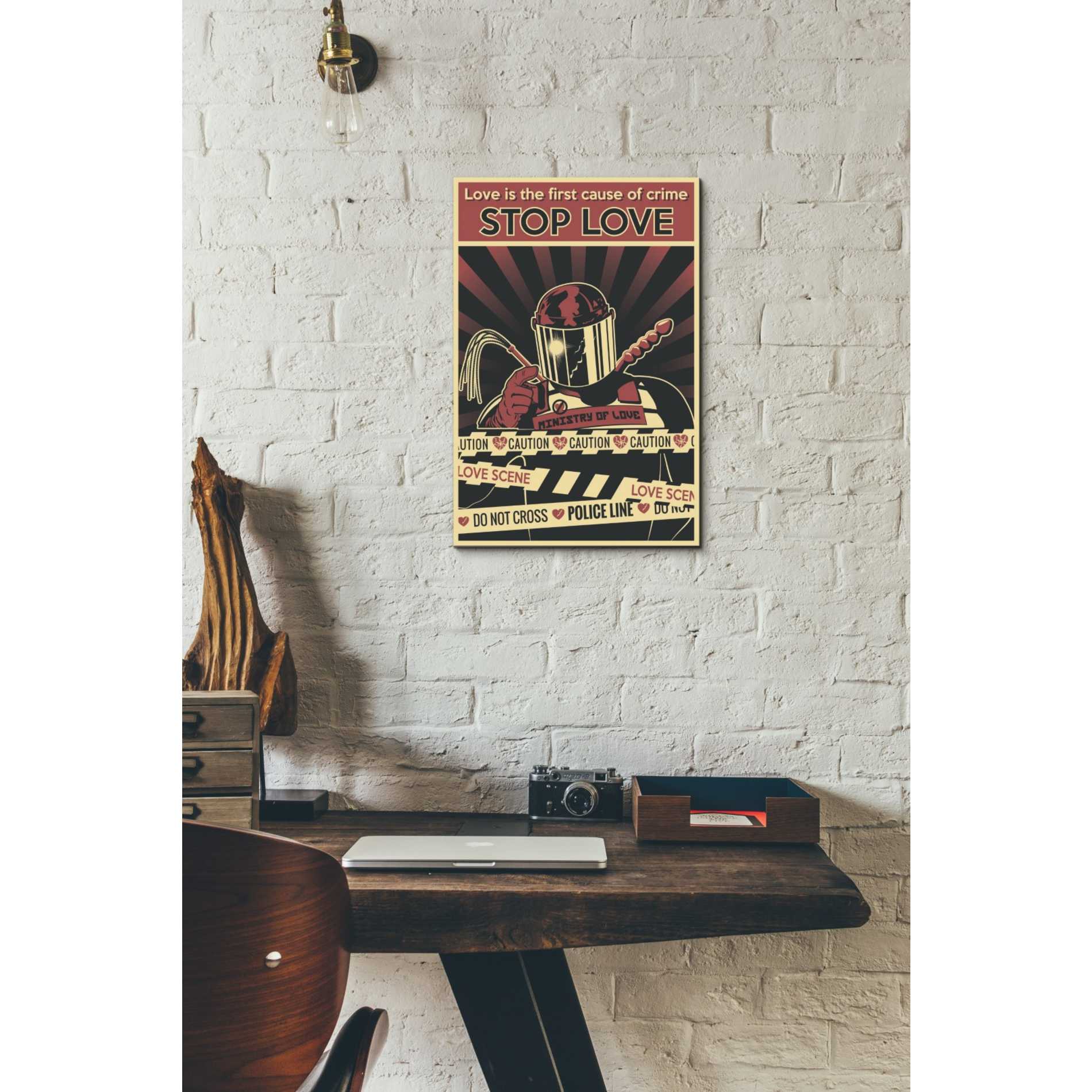 'Ministry of Love' Canvas Wall Art,12 x 18
