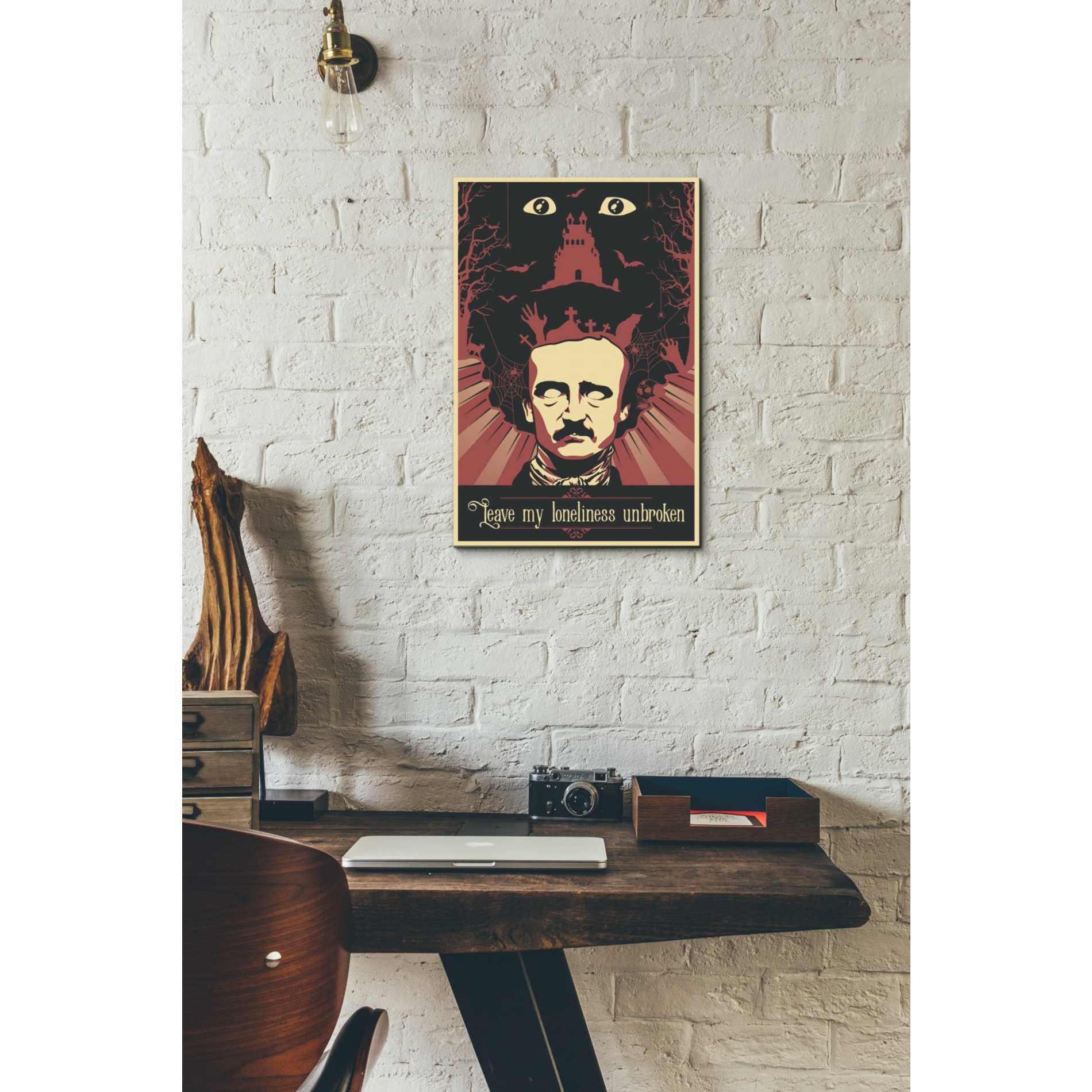 'Poe' Canvas Wall Art,12 x 18