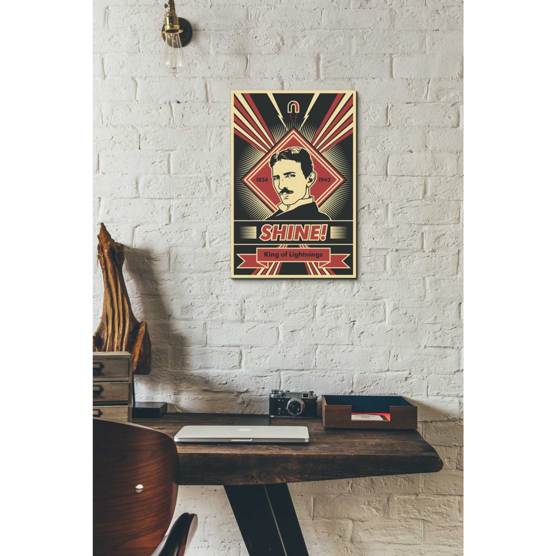 'Tesla' Canvas Wall Art,12 x 18