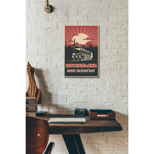 'Motherland Needs Locomotives' Canvas Wall Art,12 x 18