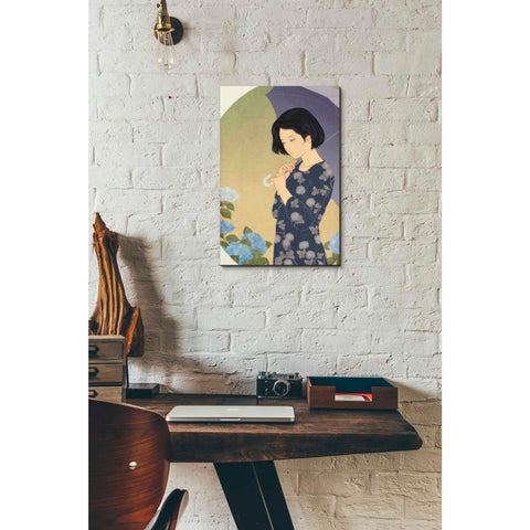 Image of 'Ajisai' by Sai Tamiya, Canvas Wall Art,12 x 18