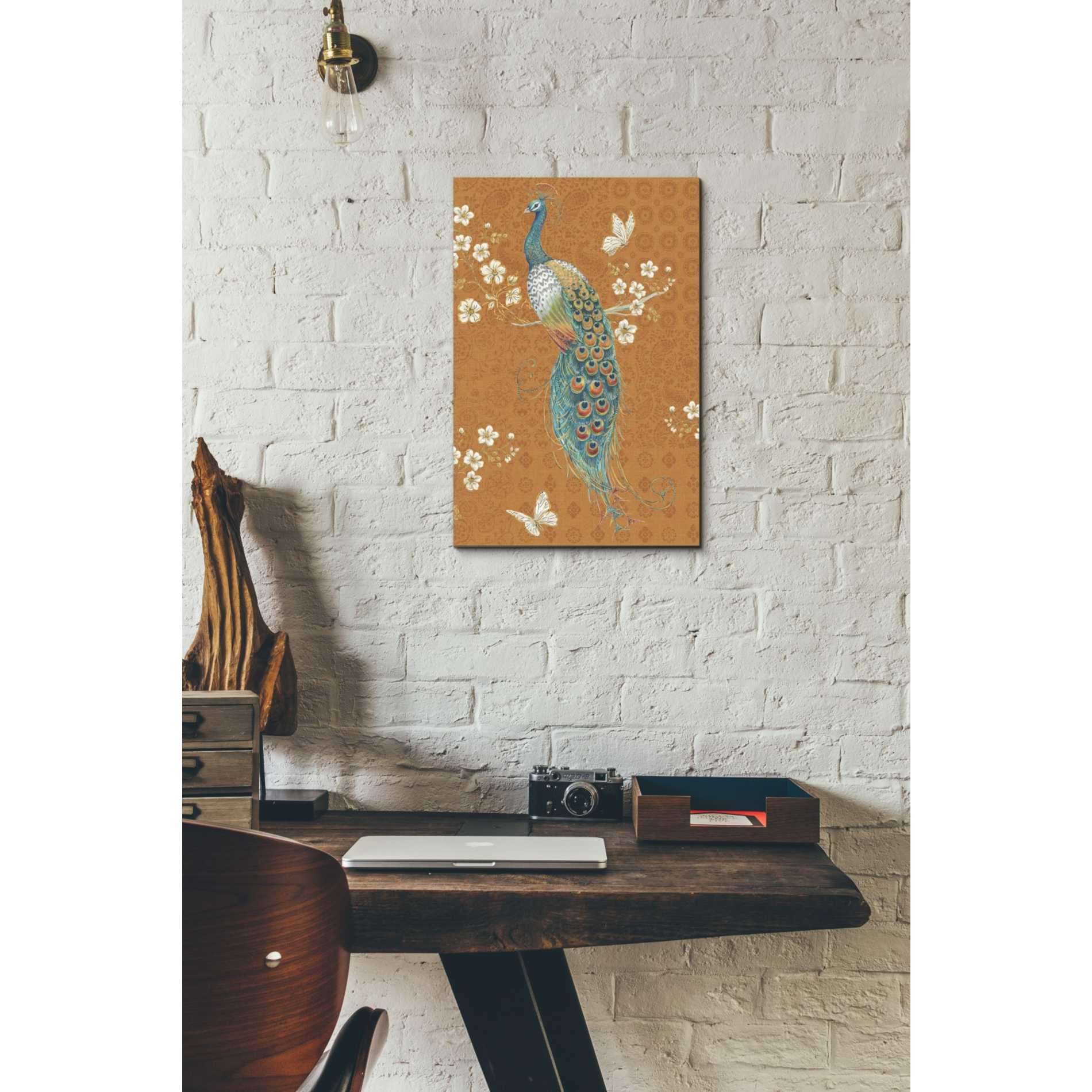 'Ornate Peacock X Spice' by Daphne Brissonet, Canvas Wall Art,12 x 18