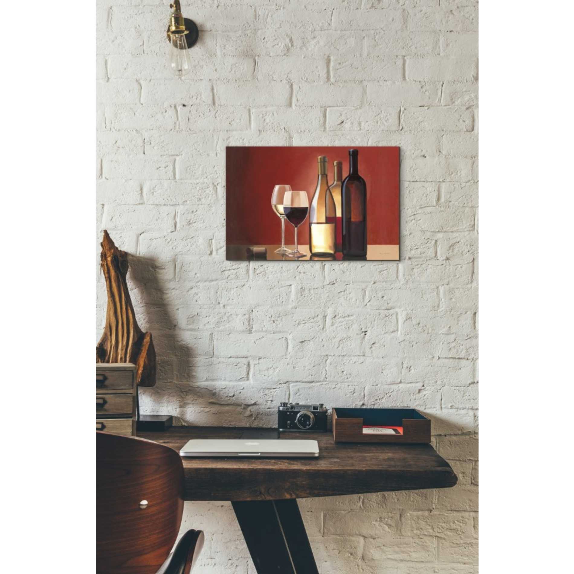 'Wine Trio' by Marco Fabiano, Canvas Wall Art,18 x 12