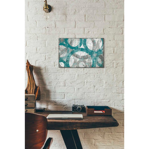 'Industrial I Teal' by Michael Mullan, Canvas Wall Art,12 x 18