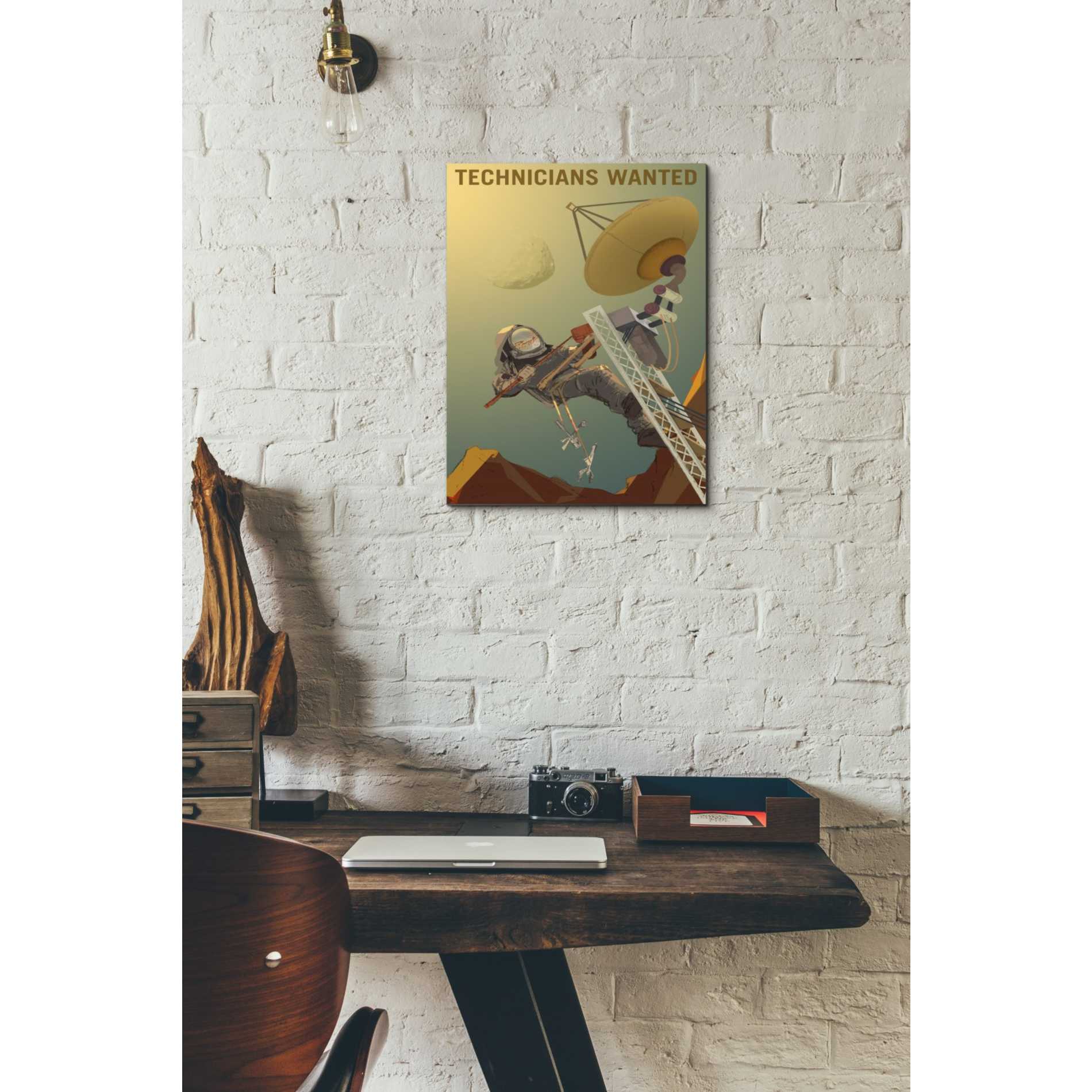 'Mars Explorer Series: Technicians Wanted' Canvas Wall Art,12 x 18