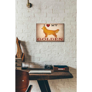 'Golden Dog at Show Love III' by Ryan Fowler, Canvas Wall Art,12 x 18