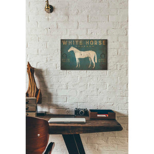 'White Horse No Kentucky' by Ryan Fowler, Canvas Wall Art,12 x 18
